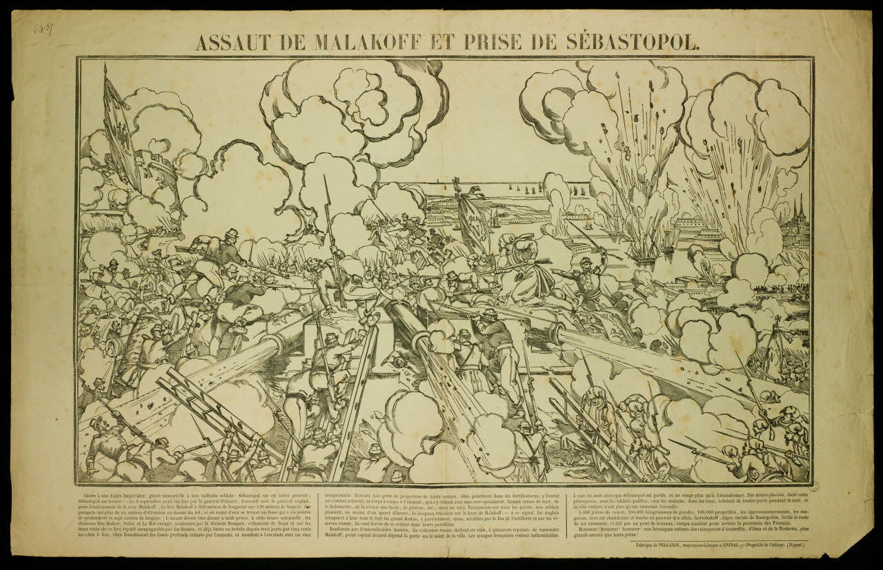estampe ASSAUT DE MALAKOFF ET PRISE DE SEBASTOPOL. 1953.86.936 Photo