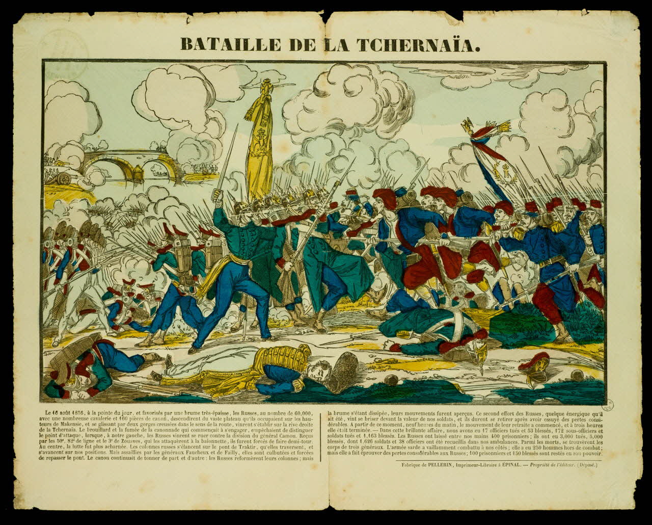 estampe BATAILLE DE LA TCHERNAÏA. 1953.86.944 Photo