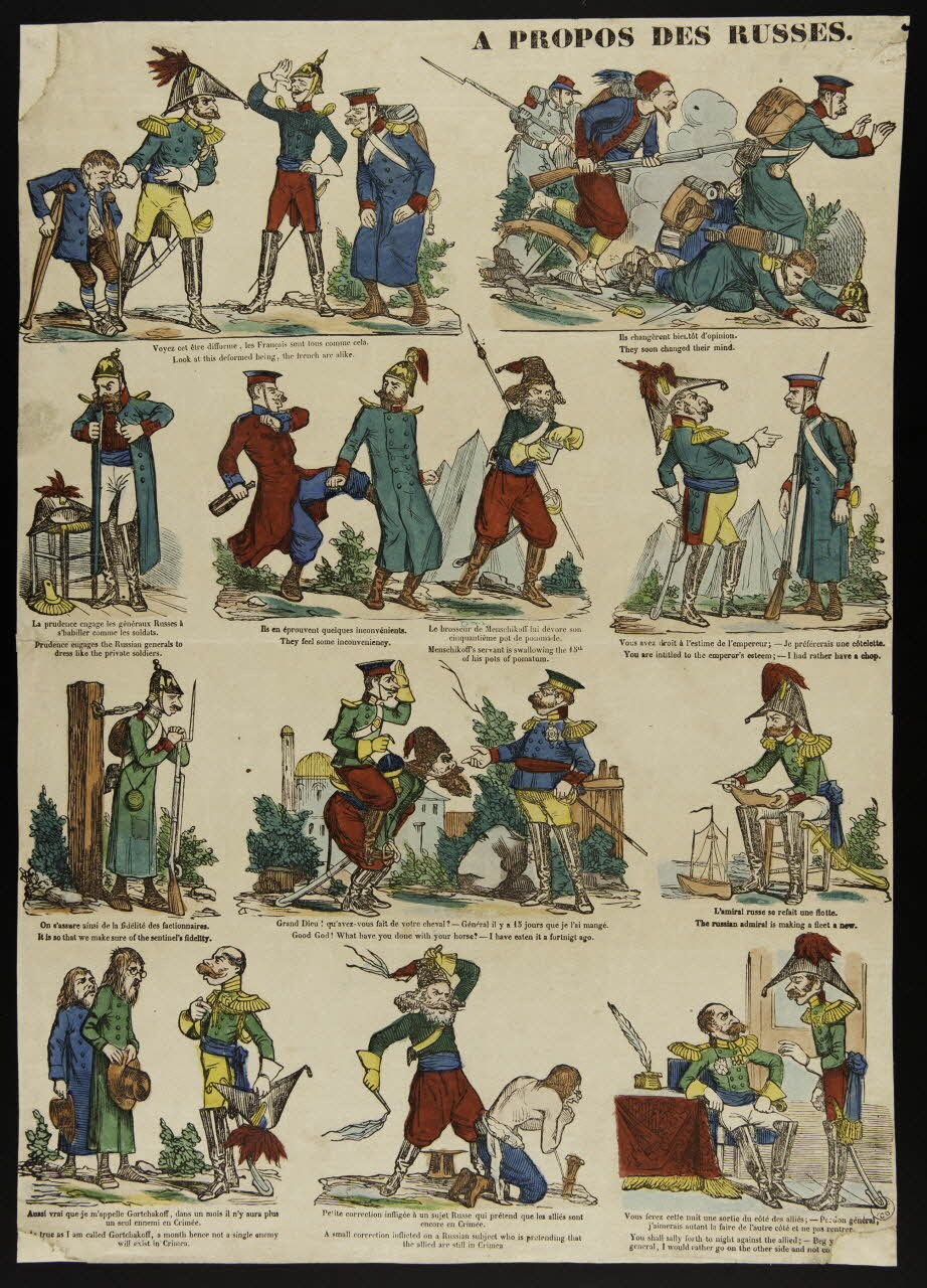 estampe A PROPOS DES RUSSES. 1953.86.951 Photo