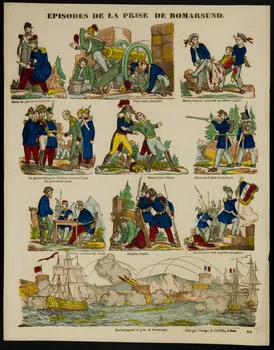 Charles Nicolas Gangel estampe EPISODES DE LA PRISE DE BOMARSUND. Metz 1852-1858 1953.86.997 Photo