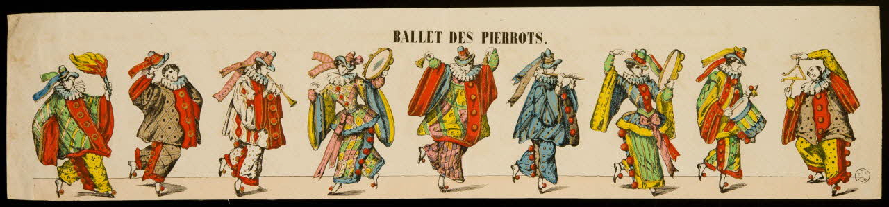 estampe BALLET DES PIERROTS. 1953.86.9981 Photo