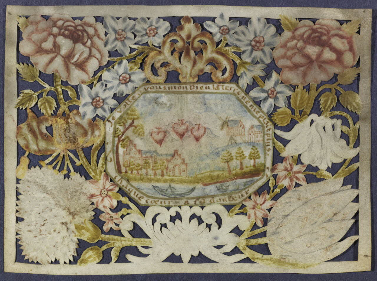 canivet, dessin Je volle a vous mon Dieu la terre ne me plait plus.  chaque coeur a sa douleur 1990.5.92 Photo RMN-Grand Palais (Mucem)