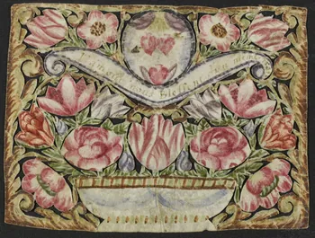 découpage, canivet L'amour nous Blessent (sic) d'un même trait 1990.5.106 Photo RMN-Grand Palais (Mucem)