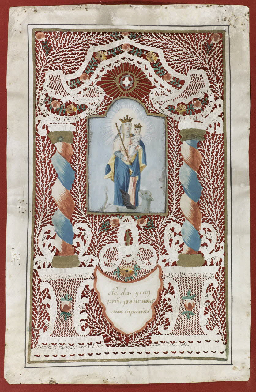 canivet, dessin No. da. gray  prié (sic), pour nous  aux Capucins. 1990.5.118 Photo RMN-Grand Palais (Mucem)