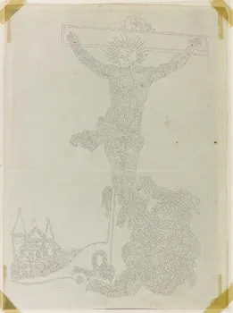 piquage, canivet Crucifixion avec la Madeleine 1990.5.134 Photo RMN-Grand Palais (Mucem)