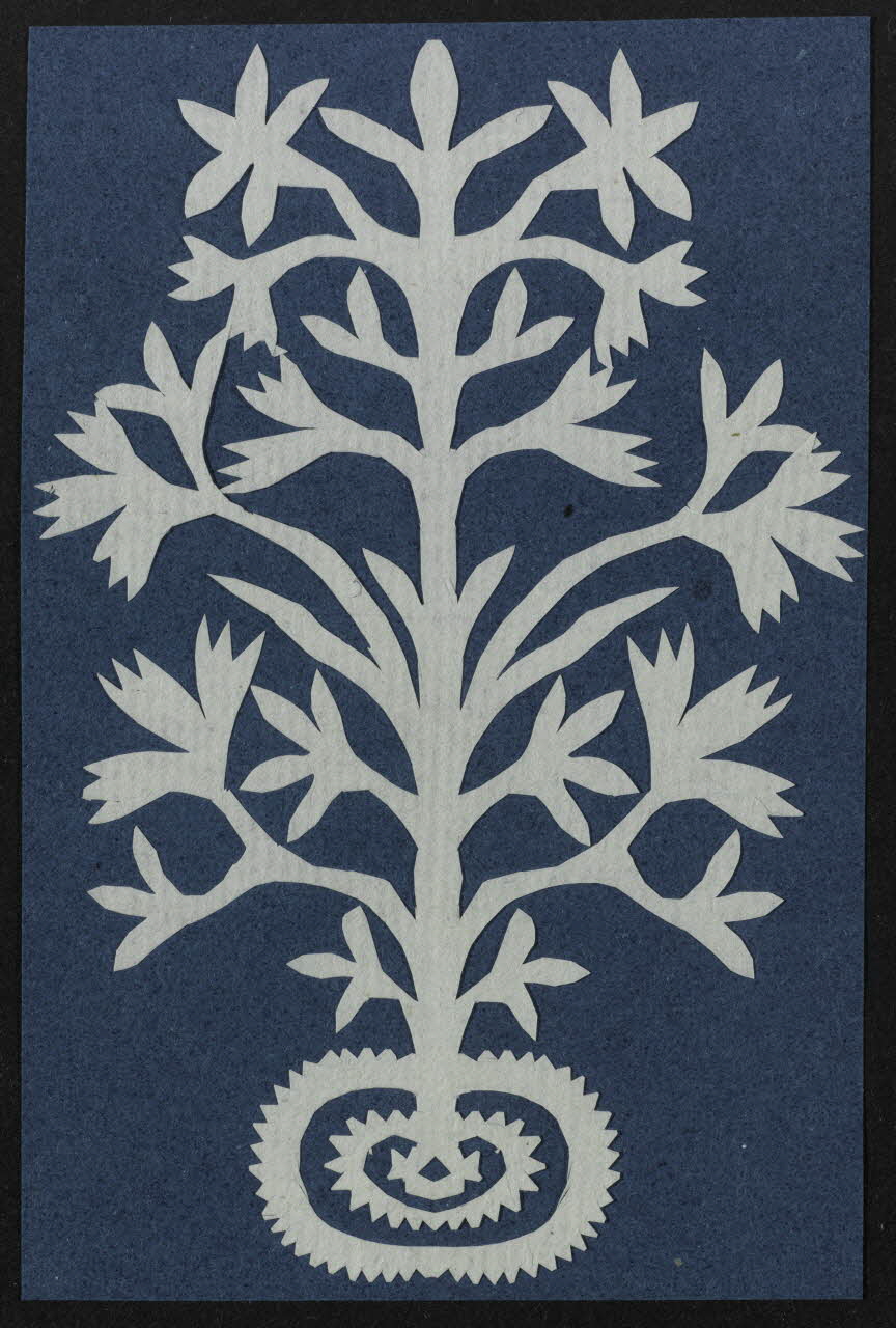 découpage Végétal stylisé 1990.5.167 Photo RMN-Grand Palais (Mucem)