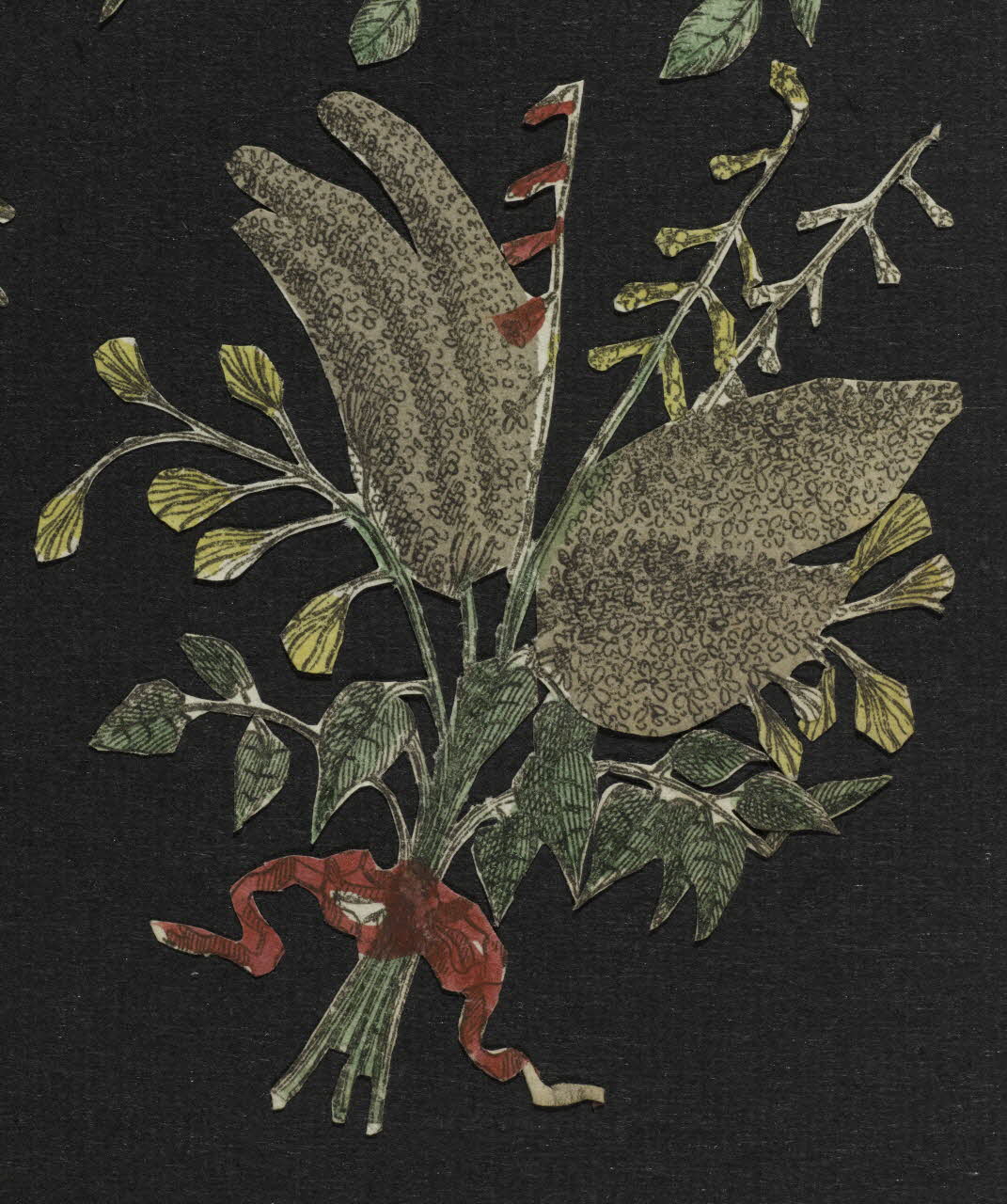 découpage, estampe Bouquet de fleurs 1990.5.177 Photo RMN-Grand Palais (Mucem)