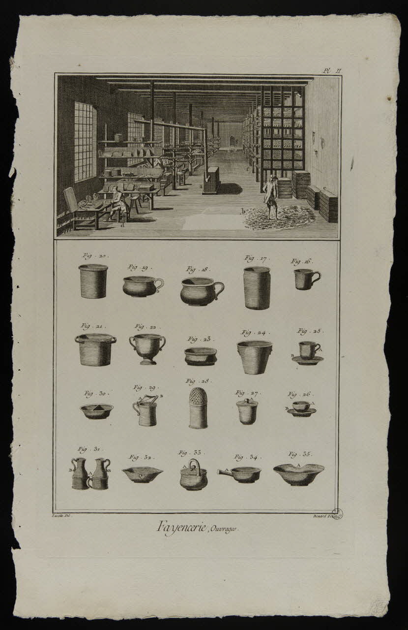 estampe Fayencerie, Ouvrages. 1954.11.133 Photo