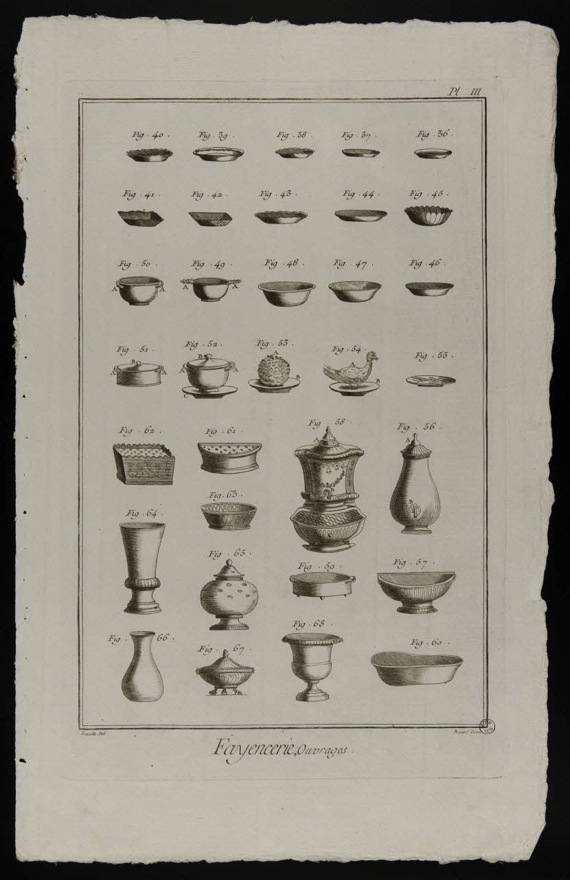 estampe Fayencerie, Ouvrages. 1954.11.134 Photo