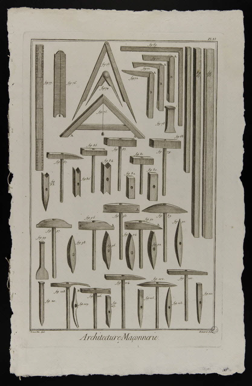 estampe Architecture, Maçonnerie. 1954.11.158 Photo