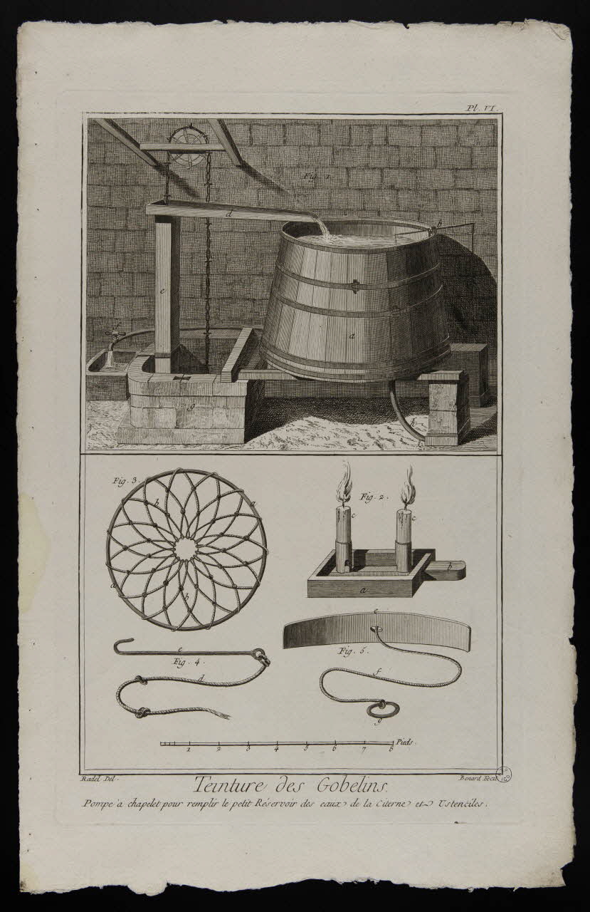 estampe Teinture des Gobelins. 1954.11.177 Photo