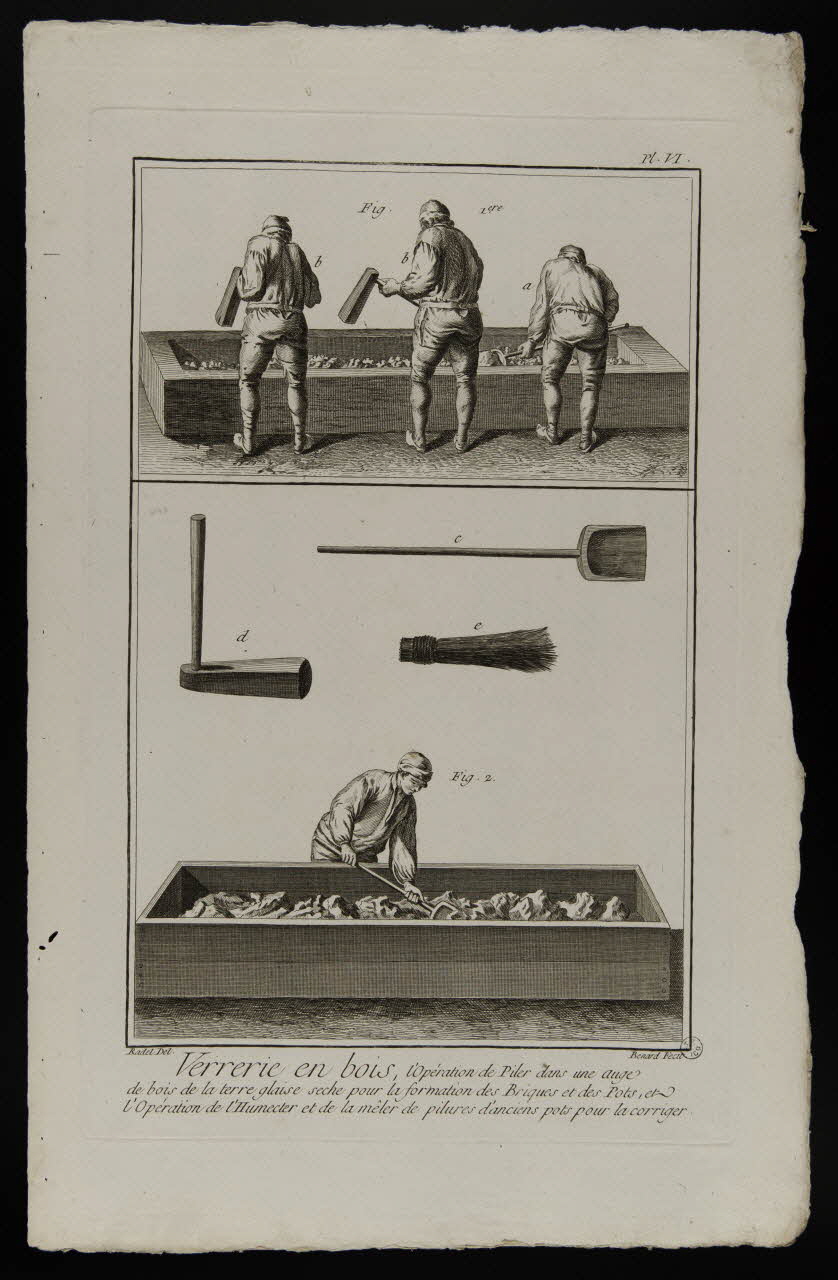 estampe Verrerie en bois 1954.11.203 Photo