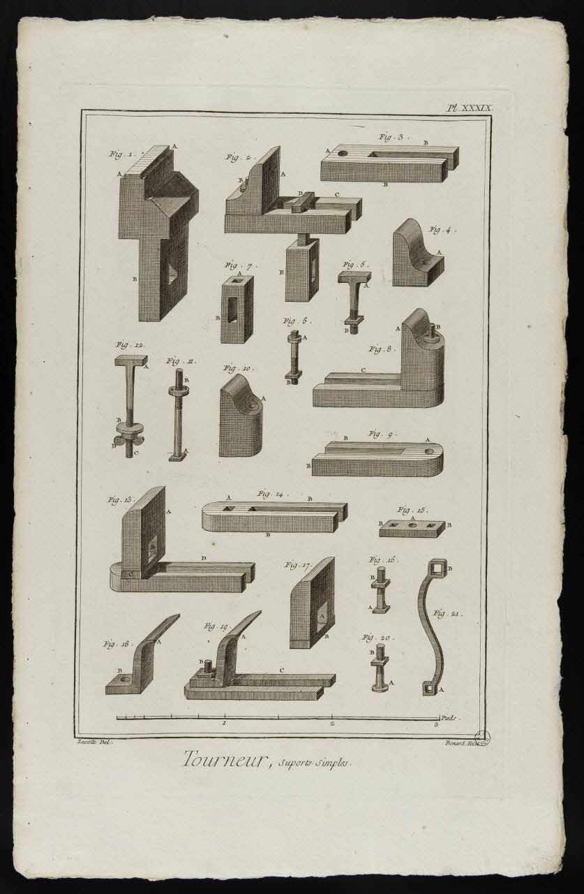 estampe Tourneur, Suports Simples 1954.11.54 Photo