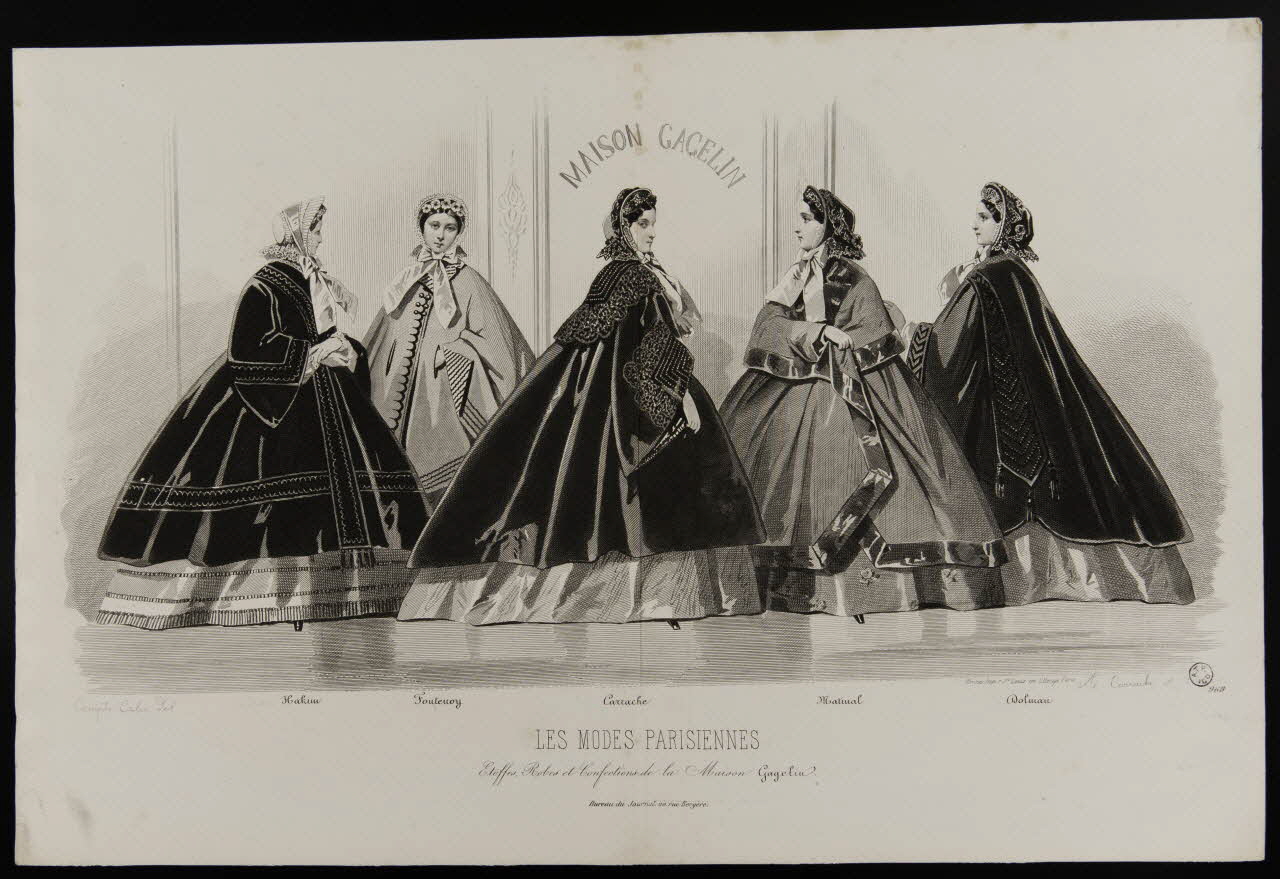 estampe LES MODES PARISIENNES  Etoffes, Robes et Confections de la Maison Gagelin 1954.26.21 Photo