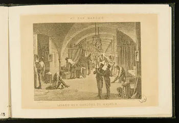 album AU BON MARCHE  LAVABO DES GARCONS DE MAGASIN 1954.26.36.14 Photo