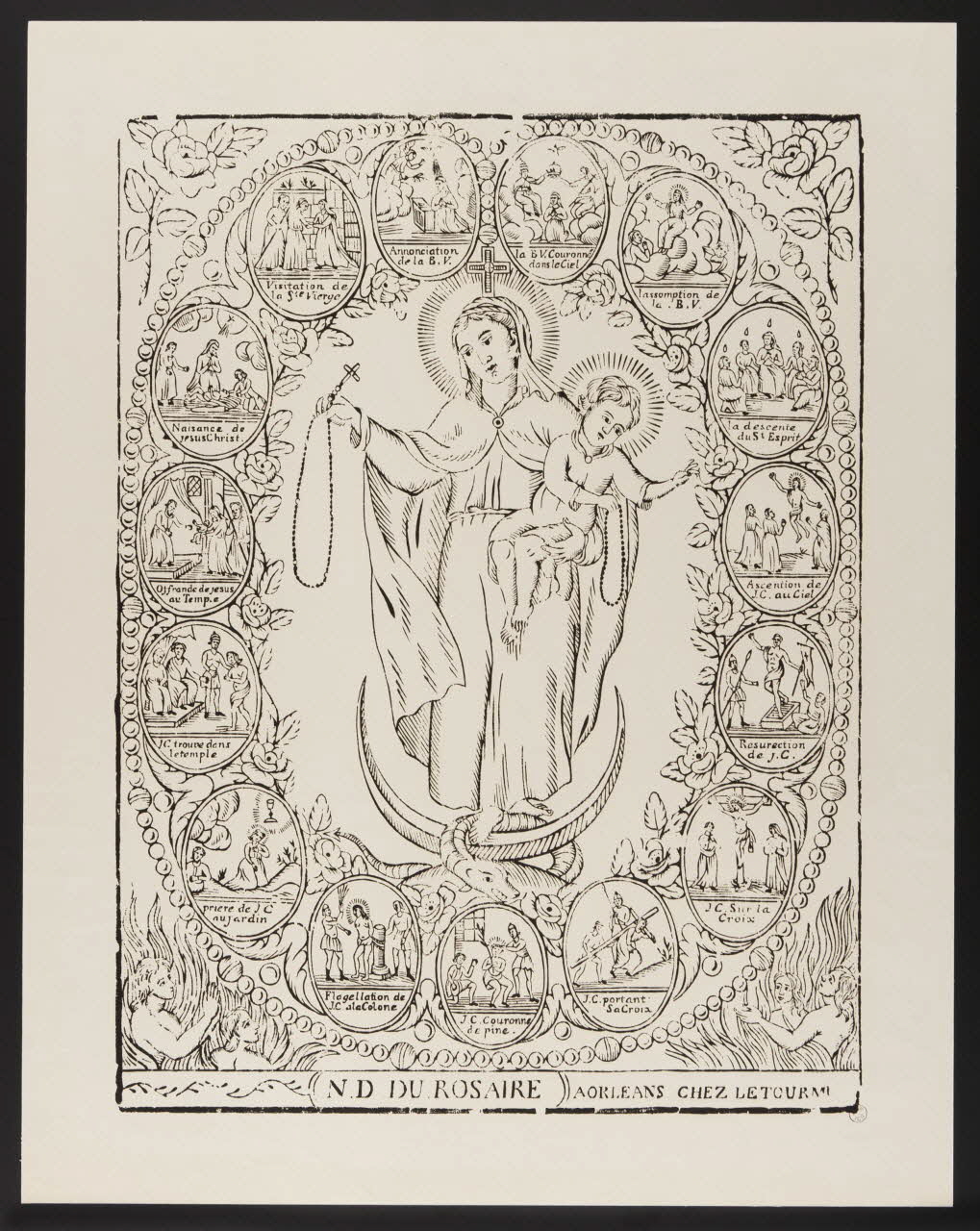 estampe N.D. DU ROSAIRE 1954.41.2 Photo