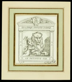 estampe EX LIBRIS AUGUSTE FABRE 1954.5.32.1  Photo