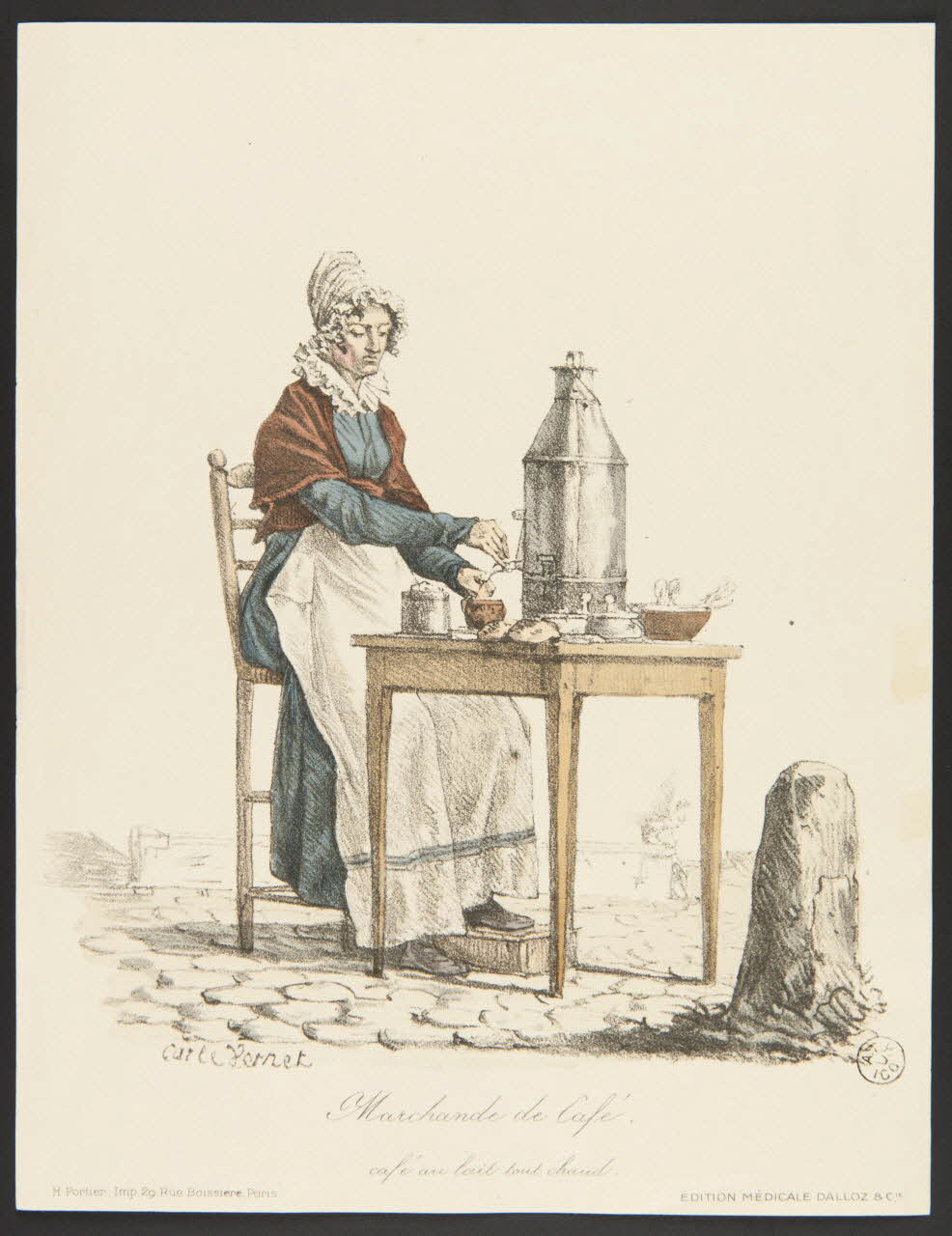 estampe Marchande de Café. 1954.54.3 Photo