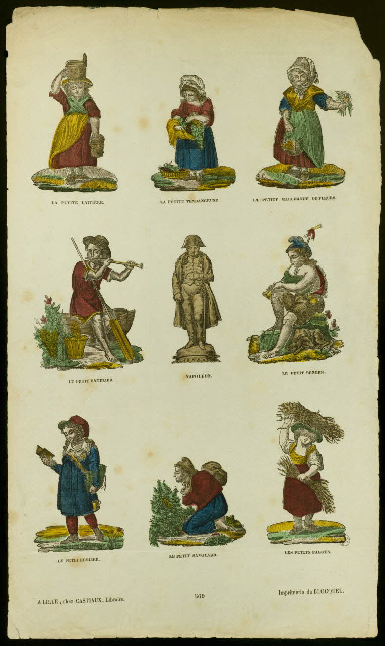 Tellier ; Jean-Baptiste Castiaux ; Blocq imagerie ancienne Figures Lille 1809-1837 1954.60.10 Photo