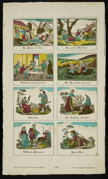 Jean-Baptiste Castiaux ; Simon-François Blocquel imagerie ancienne Diverses figures Lille 1809-1837 1954.60.13 Photo