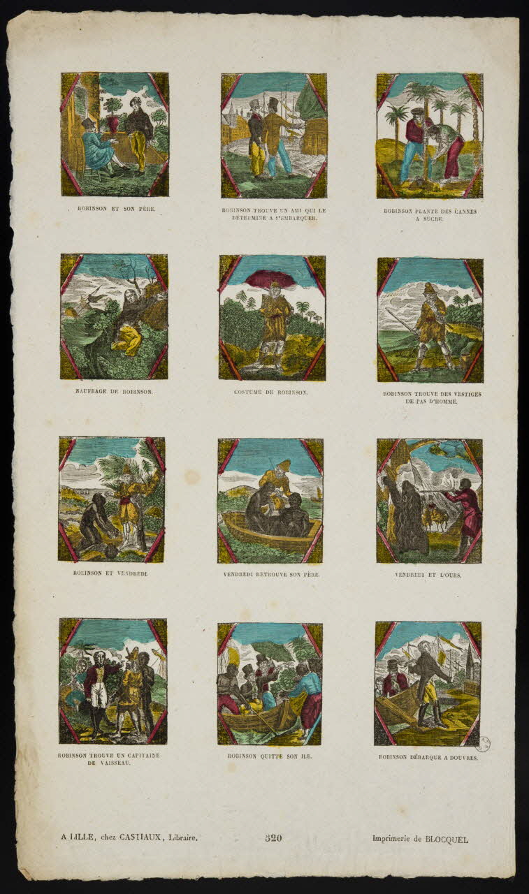 Jean-Baptiste Castiaux ; Simon-François Blocquel imagerie ancienne Robinson Lille 1809-1837 1954.60.15 Photo