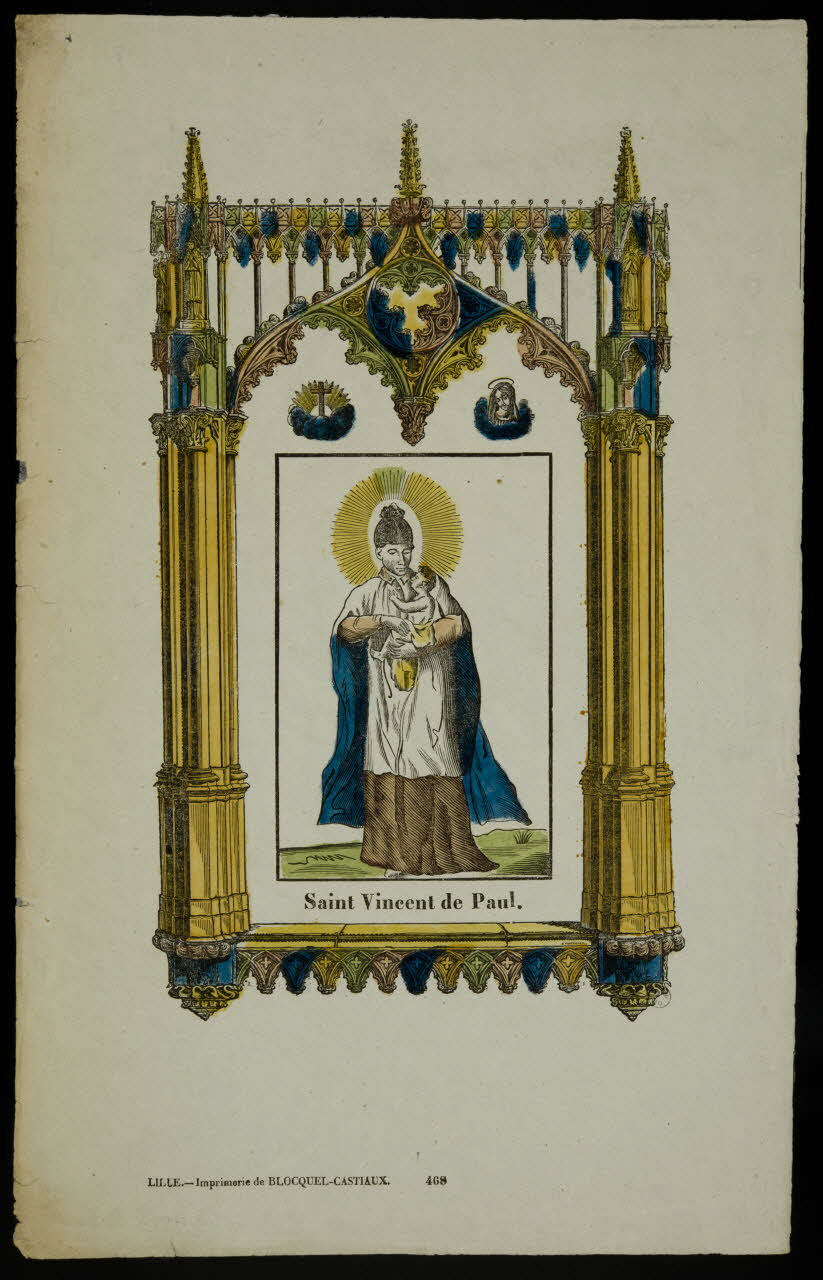 Antoine Thiébault ; Jean-Baptiste Castiaux ; Simon-François Blocquel estampe Saint Vincent de Paul. Nord-Pas-de-Calais, France 1829-1863 1954.60.37 Photo