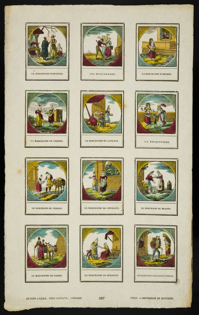 Jean-Baptiste Castiaux ; Simon-François Blocquel imagerie ancienne Marchands Lille 1809-1837 1954.60.6 Photo
