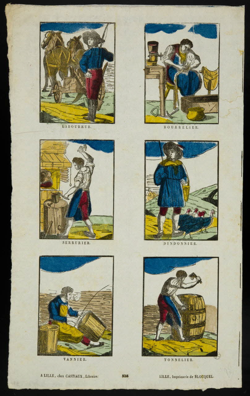 imagerie ancienne Divers métiers 1954.60.9 Photo