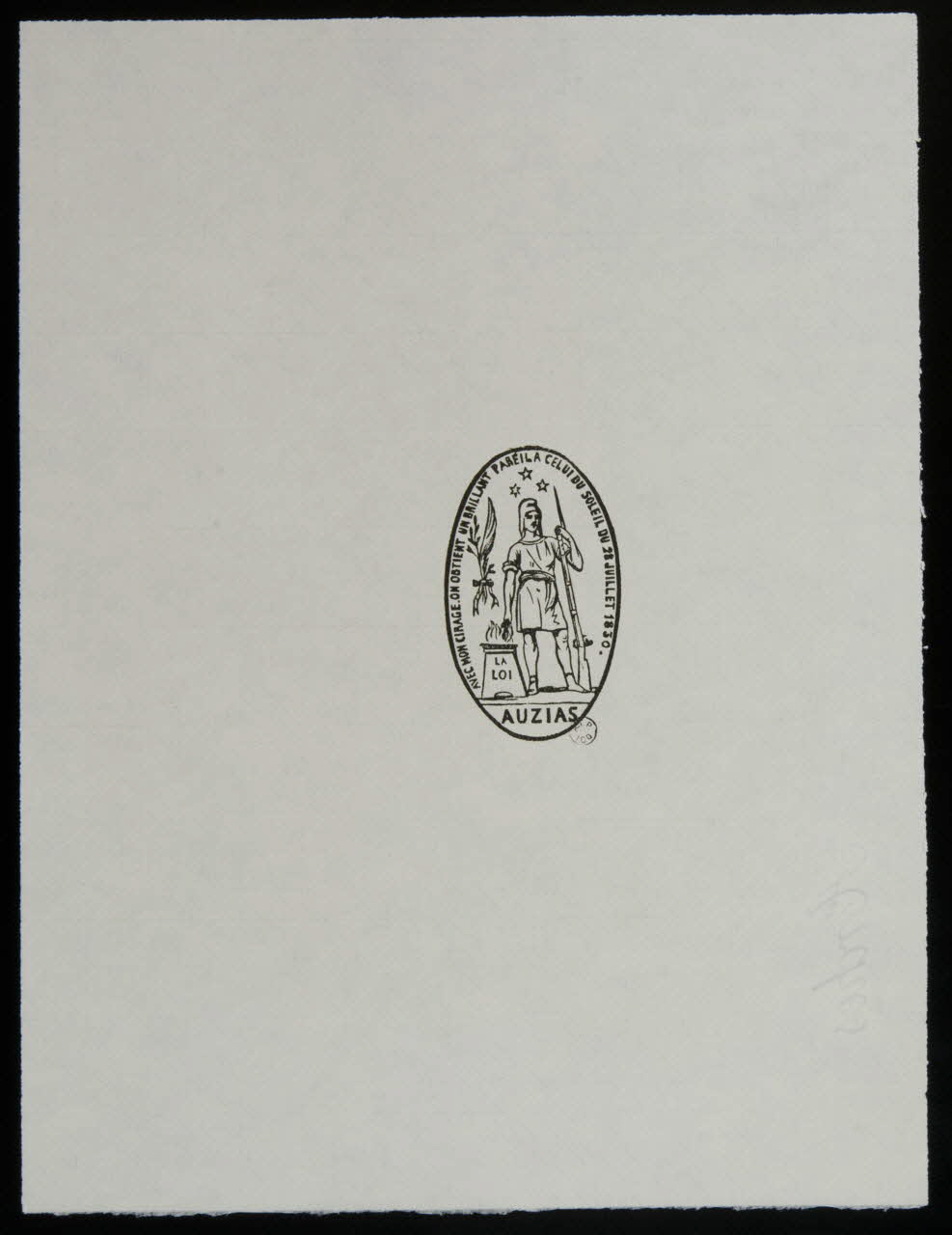 estampe AUZIAS 1955.11.14 Photo