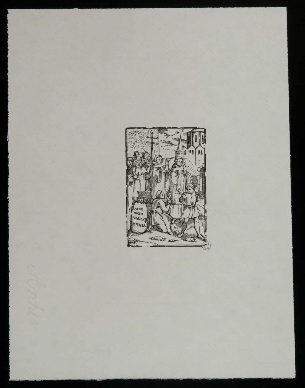 estampe Procession religieuse 1955.11.16 Photo