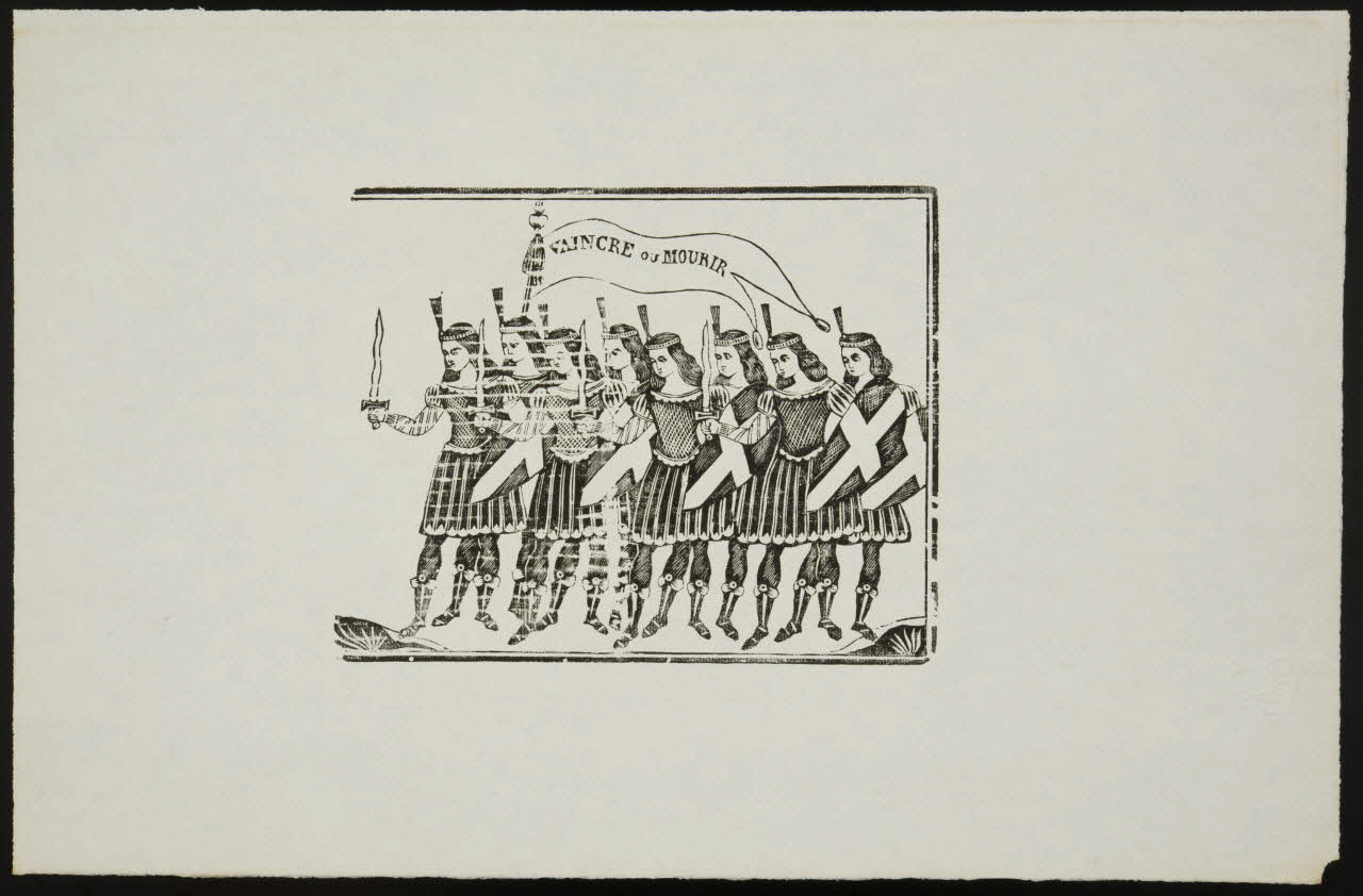 estampe VAINCRE OU MOURIR 1955.11.2.3 Photo