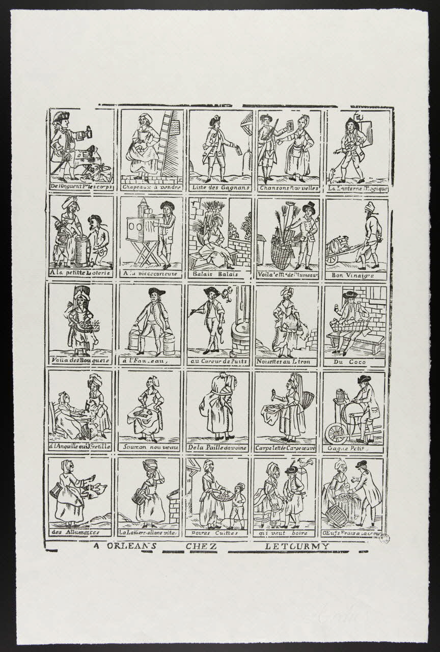 estampe Les marchands 1955.11.26 Photo