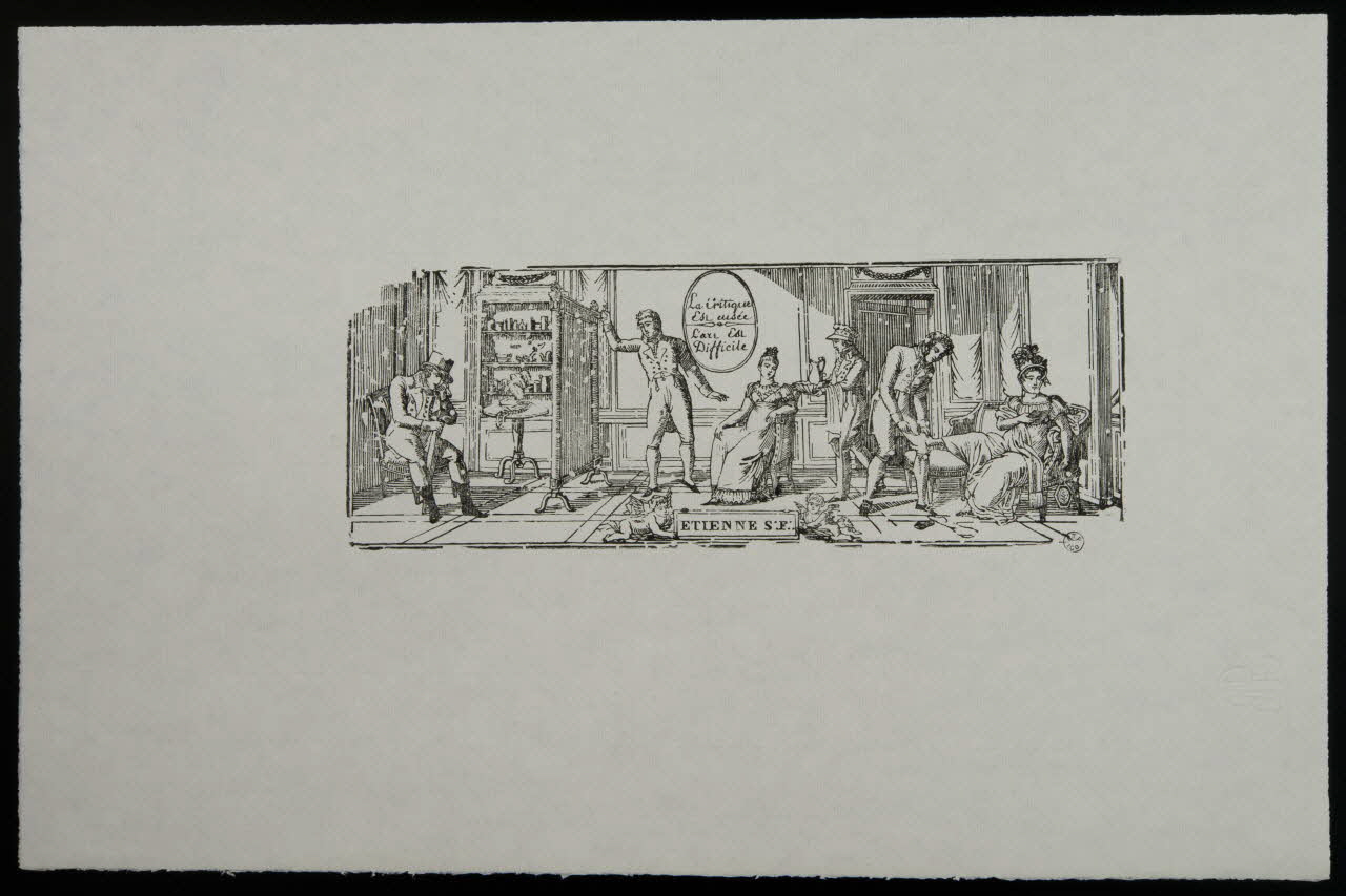 estampe La Critique  Est aisée  L'ars Est  Difficile 1955.11.29 Photo