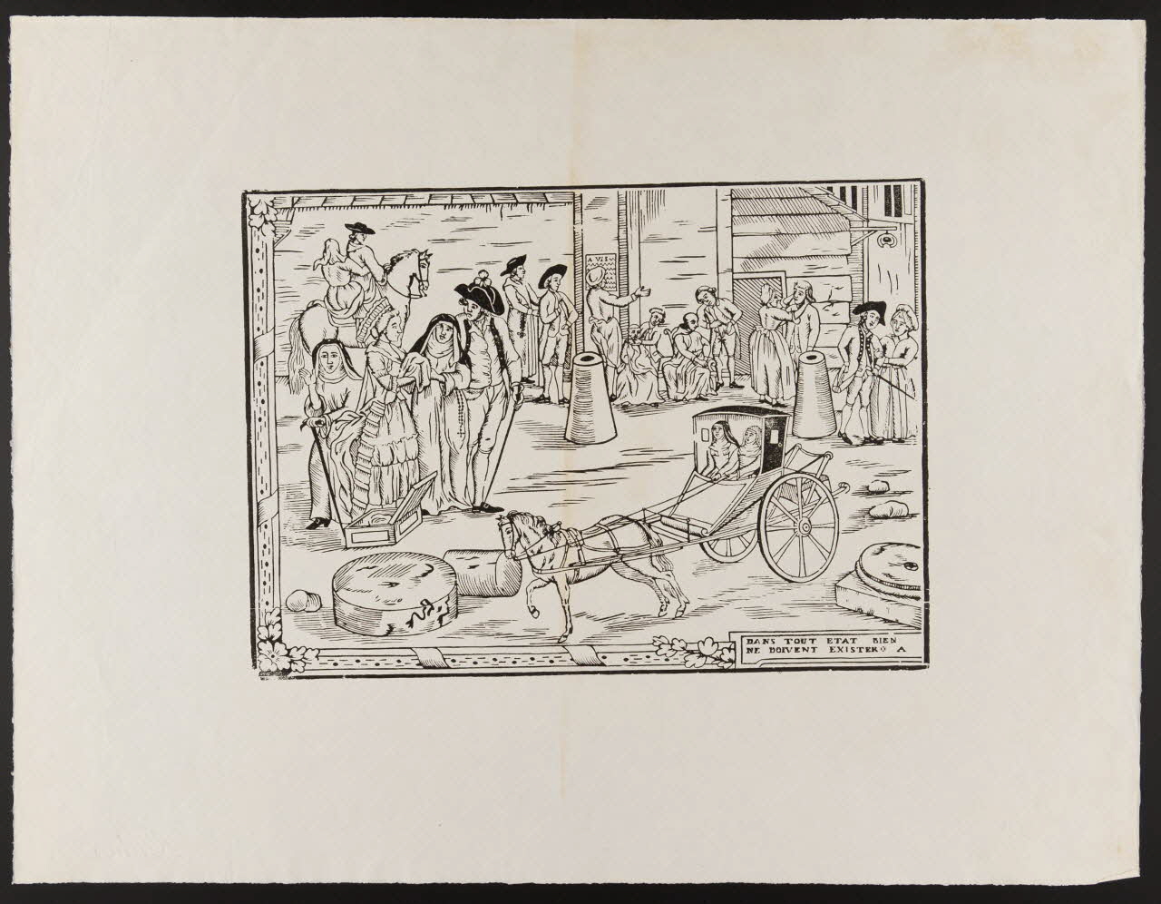 Jean-Baptiste Letourmy estampe DANS TOUT ETAT BIEN  NE DOIVENT EXISTER Centre-Val de Loire, France 1775-1800 1955.11.5.1 Photo