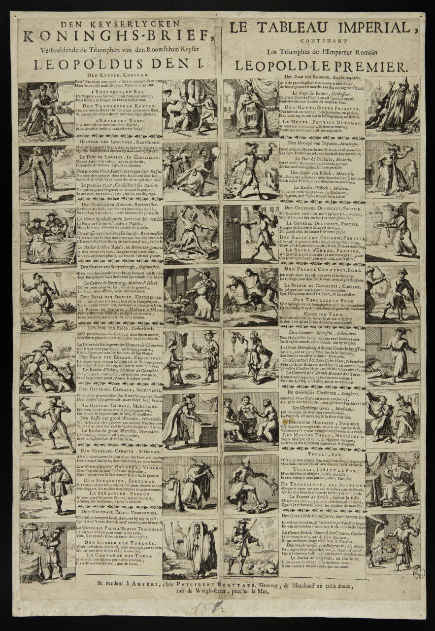 estampe LE TABLEAU IMPERIAL,  CONTENANT  Les Triomphes de l'Empereur Romain  LEOPOLD LE PREMIER. 1955.140.7 Photo