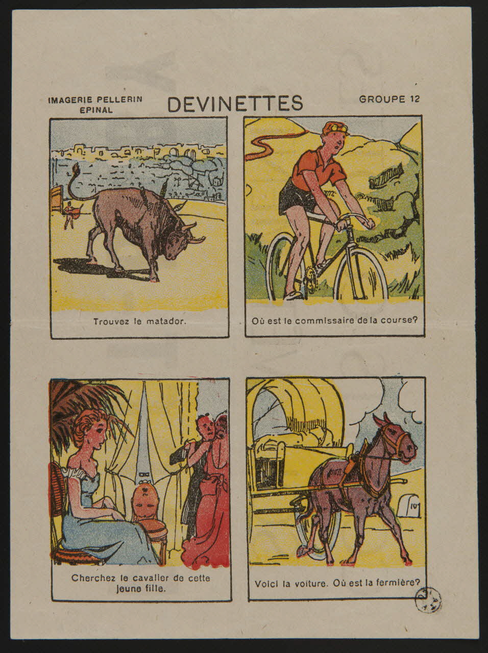 estampe DEVINETTES 1955.156.13 Photo