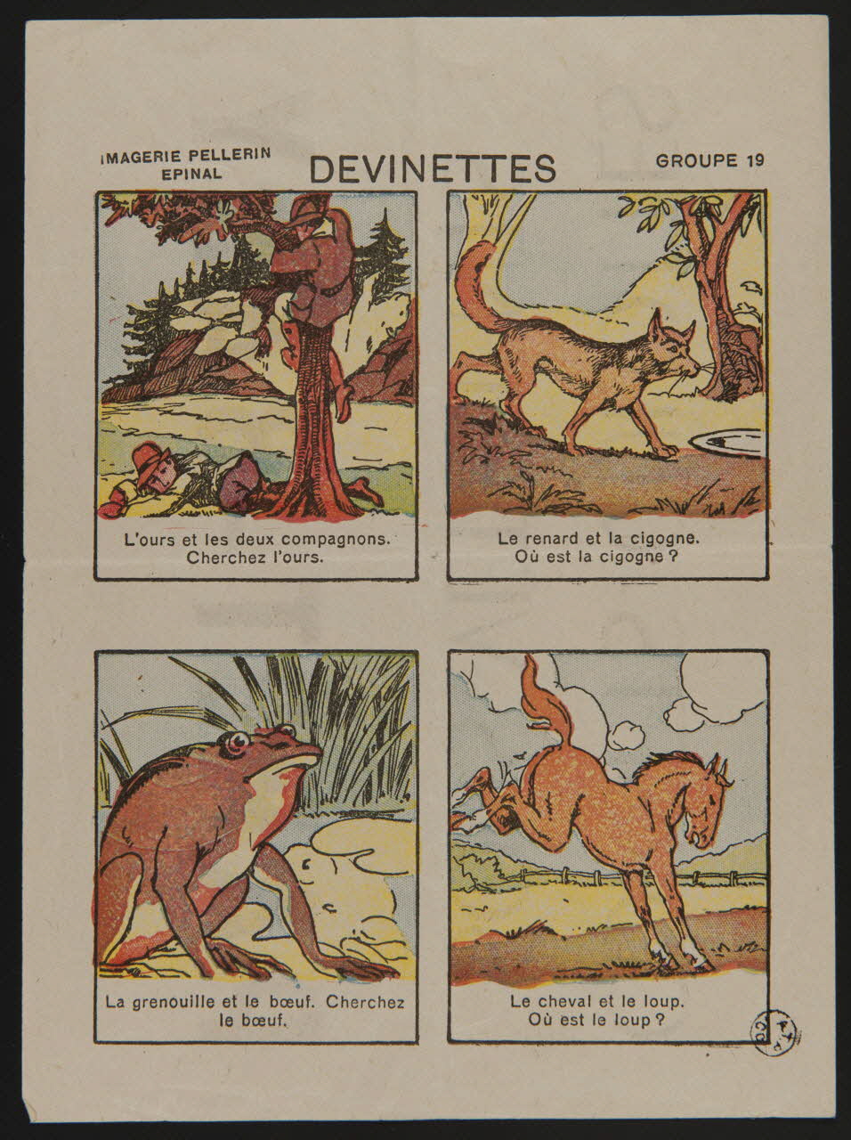 estampe DEVINETTES 1955.156.14 Photo