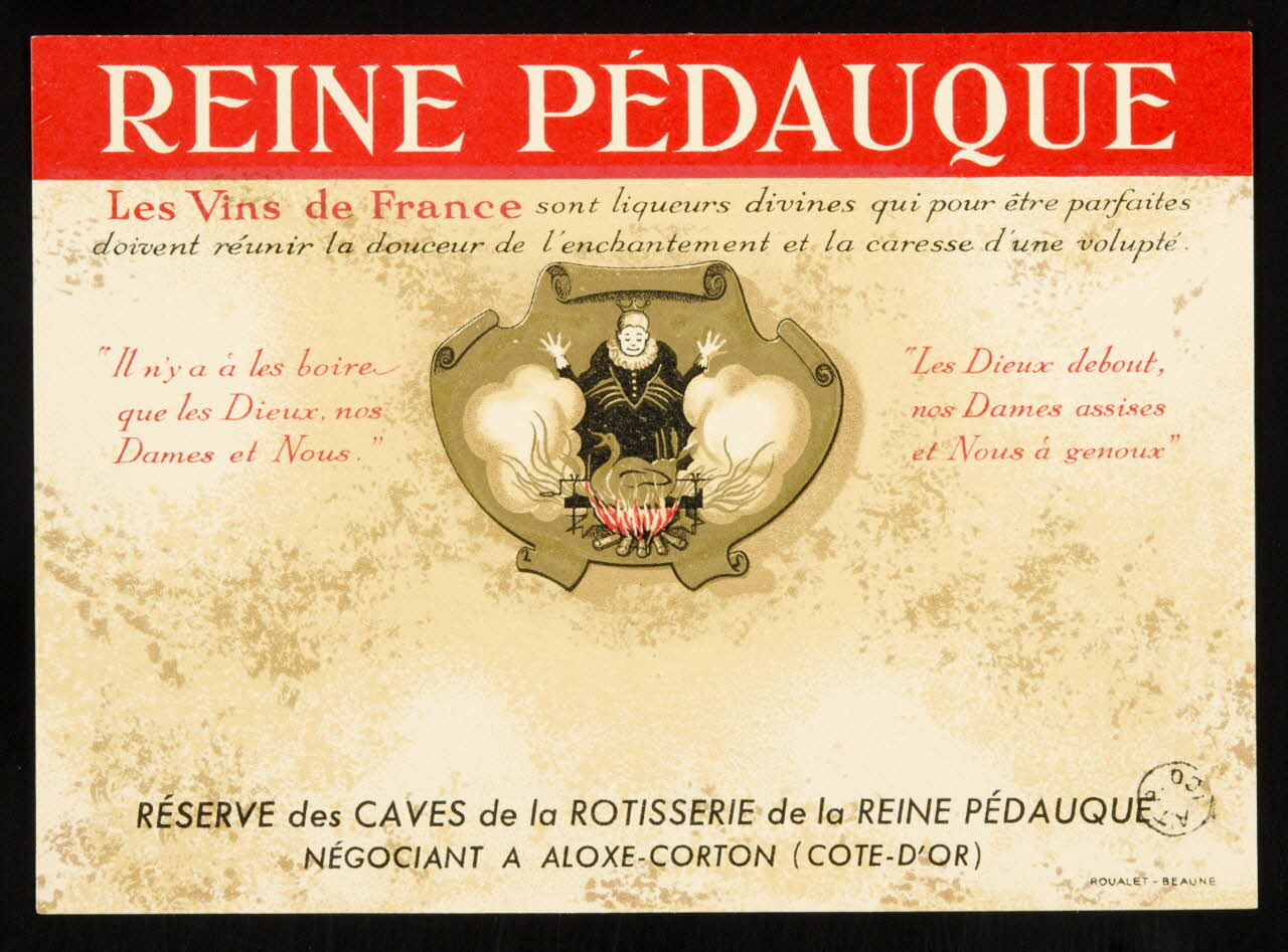 étiquette publicitaire REINE PEDAUQUE 1955.156.9 Photo