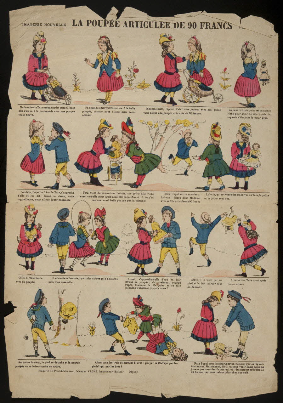 estampe LA POUPEE ARTICULEE DE 90 FRANCS 1955.158.103 Photo