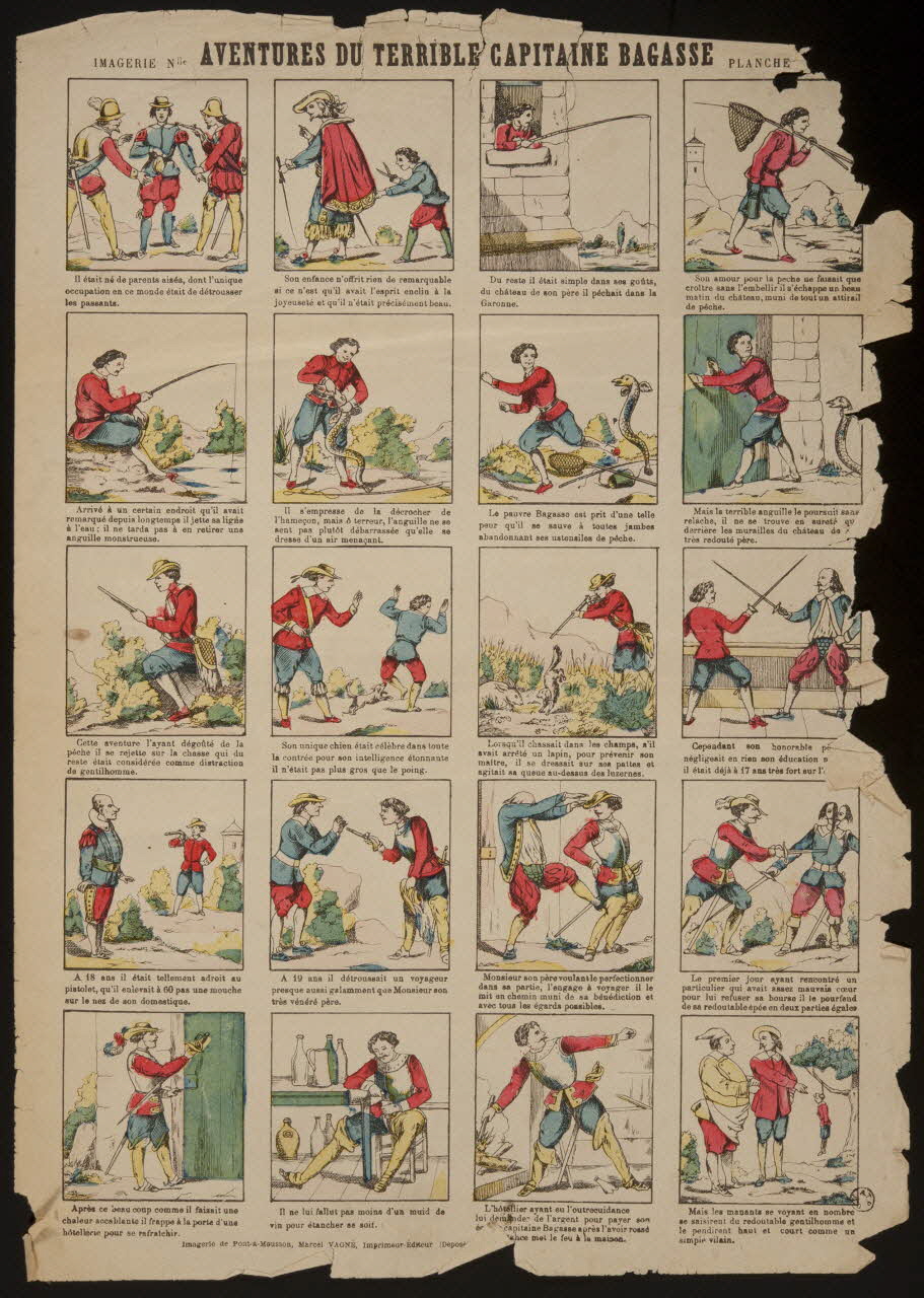 estampe AVENTURES DU TERRIBLE CAPITAINE BAGASSE 1955.158.109 Photo