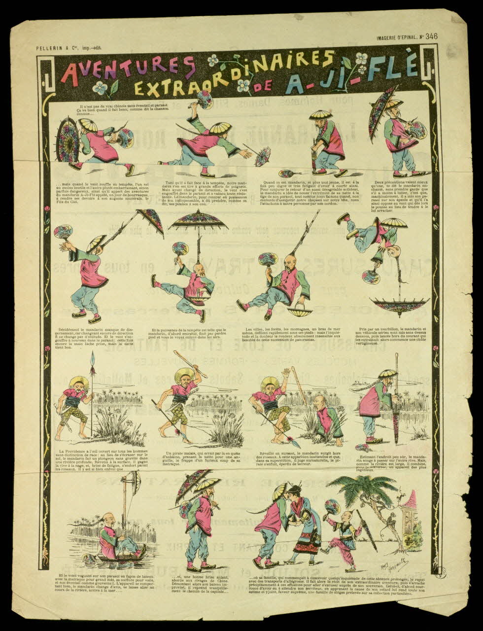 estampe AVENTURES  EXTRAORDINAIRES  DE A-JI-FLE 1955.158.24 Photo