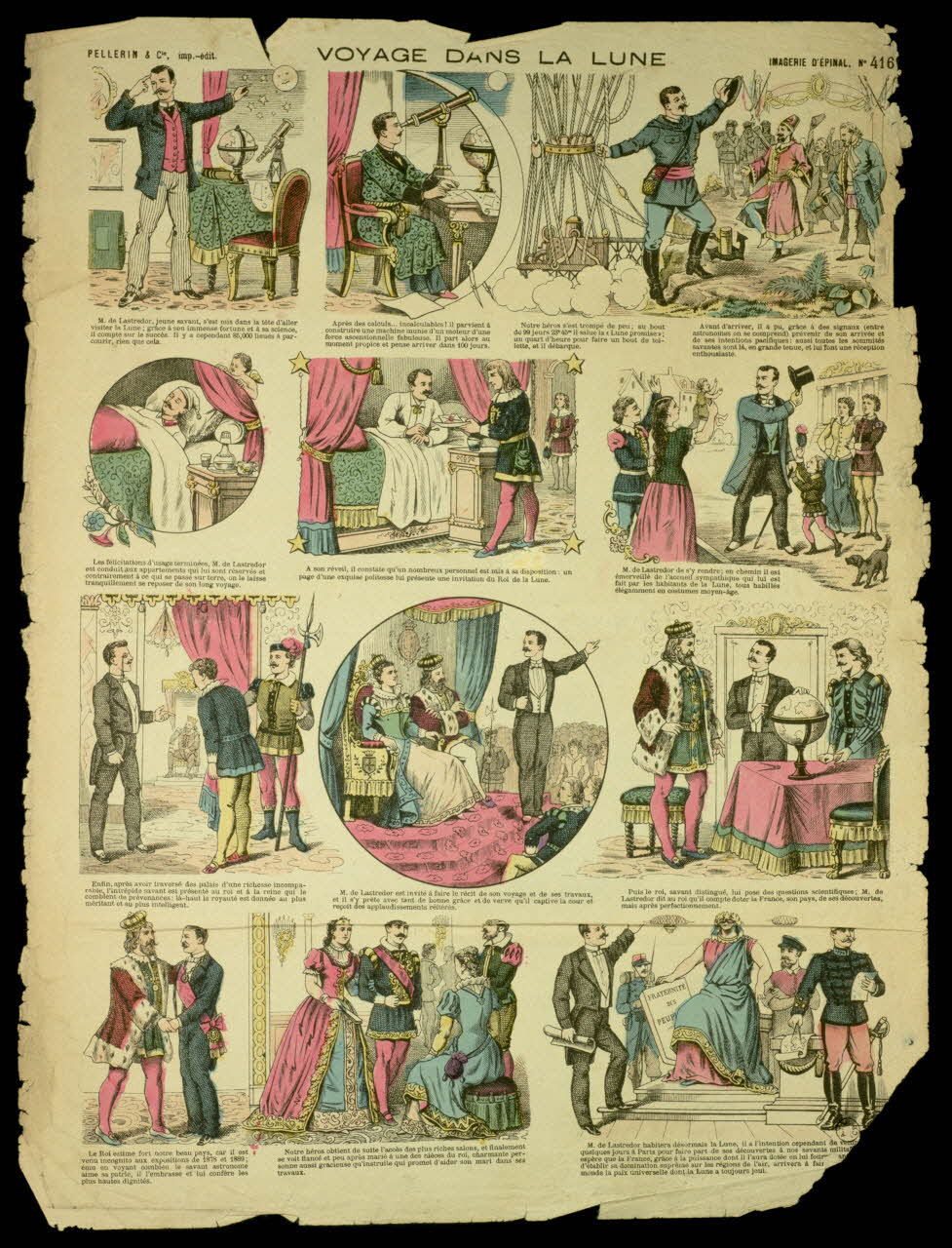 estampe VOYAGE DANS LA LUNE 1955.158.30 Photo
