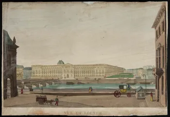 Courvoisier ; Dubois ; Basset. Paris imagerie ancienne VUE DU LOUVRE Paris 1815 1955.158.4 Photo