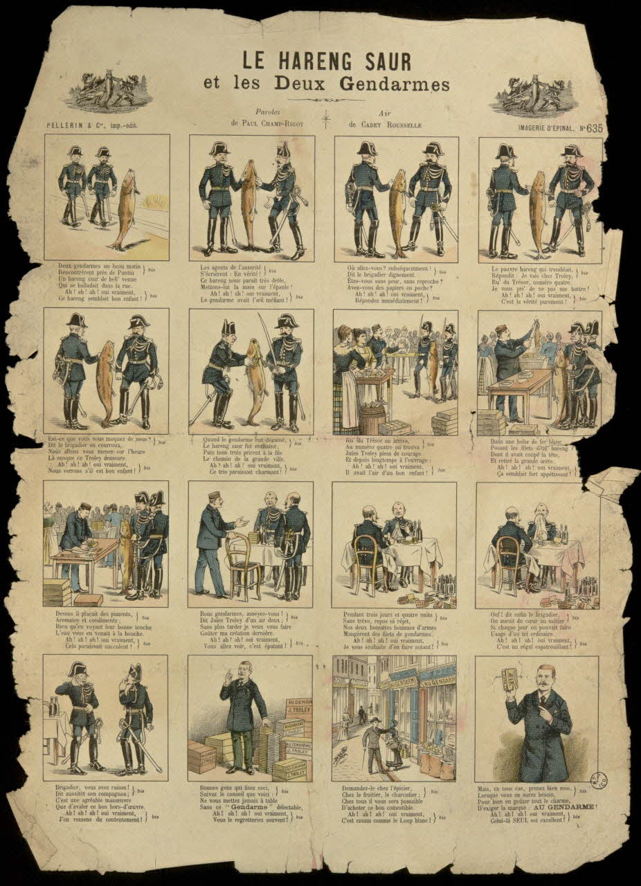 estampe LE HARENG SAUR  et les Deux Gendarmes 1955.158.42 Photo