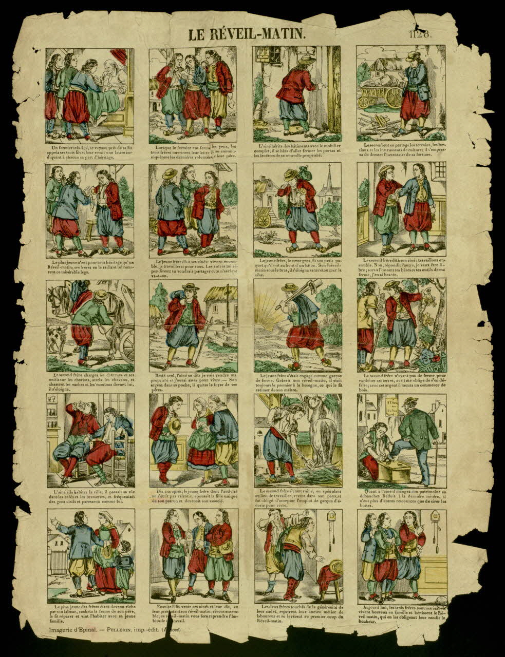 estampe LE REVEIL - MATIN. 1955.158.63 Photo