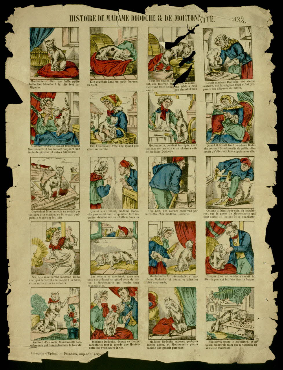 estampe HISTOIRE DE MADAME DODOCHE & DE MOUTONNETTE. 1955.158.65 Photo
