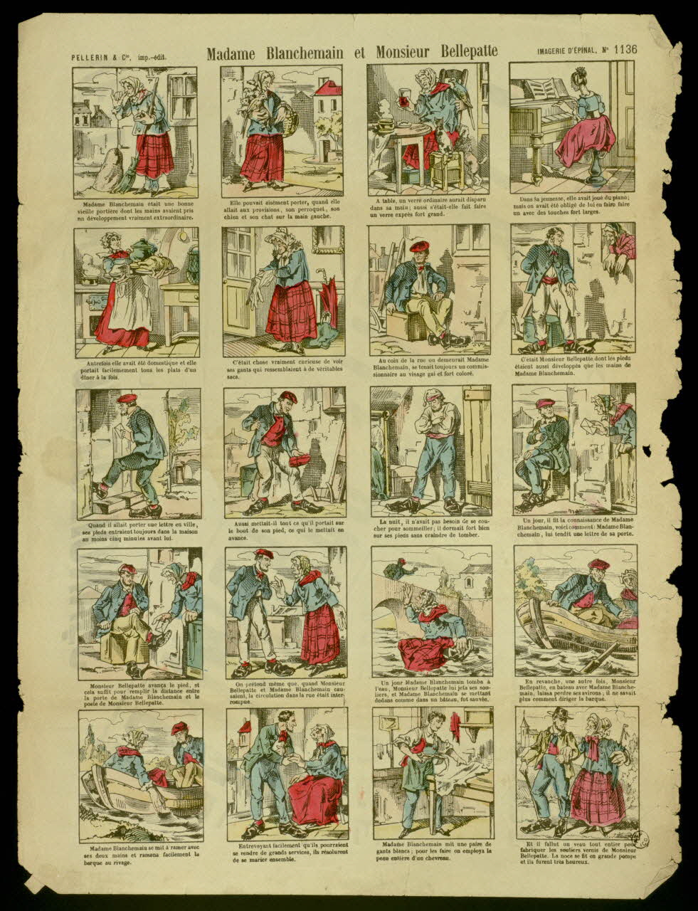 estampe Madame Blanchemain et Monsieur Bellepatte 1955.158.67 Photo