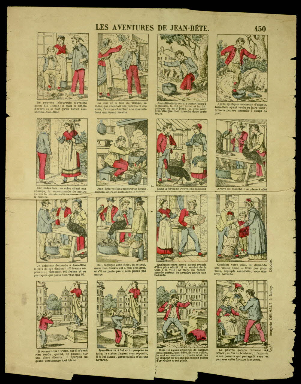 estampe LES AVENTURES DE JEAN-BETE. 1955.158.86 Photo