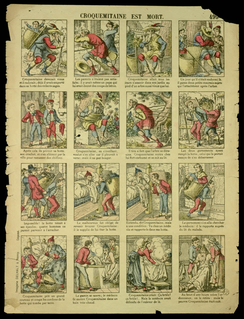 estampe CROQUEMITAINE EST MORT. 1955.158.87 Photo