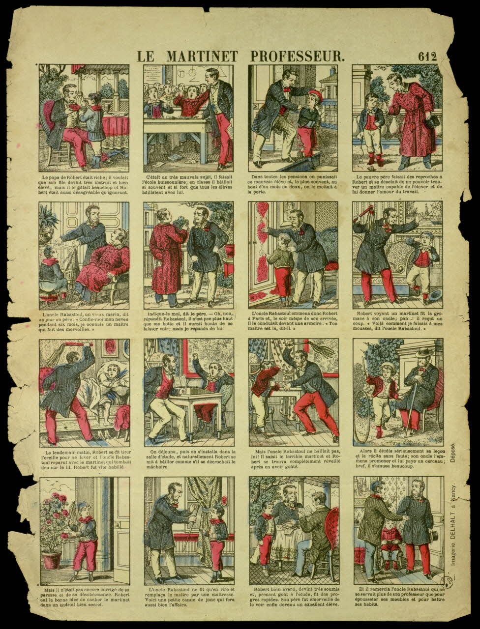 estampe LE MARTINET PROFESSEUR. 1955.158.88 Photo
